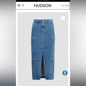 Hudson Reconstructed Denim Skirt Brand new